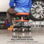 HOMCOM Rolling Mechanic Stool with 135kg Capacity 360° Swivel Wheels-65875358