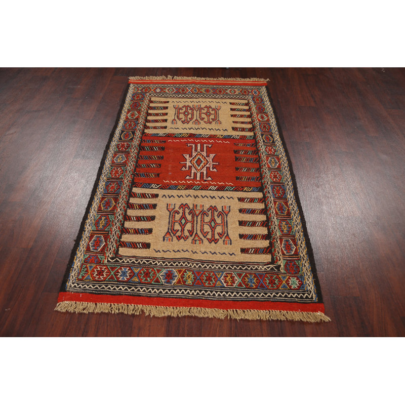 One-of-a-Kind 3'5'' X 5'11'' New Age Wool Area Rug in