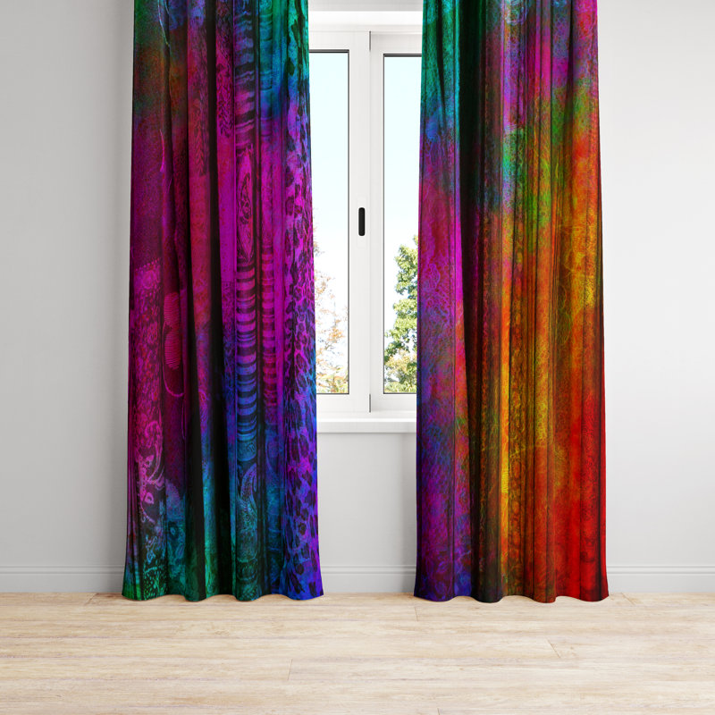 Semi Sheer Curtain Pair, 56" W x 78" L