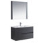 Ensemble de meuble-lavabo simple 36 "avec miroir-26910554