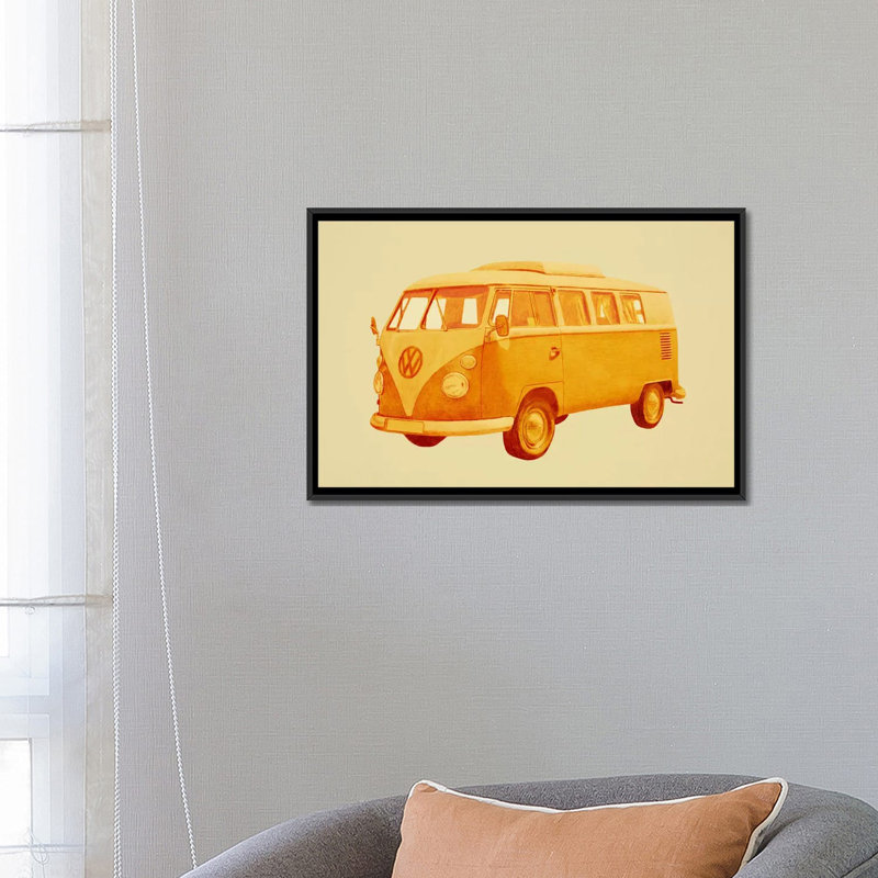 «Summer Ride» par Terry Fan par Teryy Fan, reproduction d'art graphique sur toile, H 18 po x l 26 po x P 1,5 po, Pas de tapis