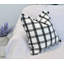 Ensemble de 2 housses de coussin en coton tissé à carreaux avec franges-106927793-106208498