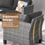 GRS Premium All-Weather Wicker 9 - Person Patio Conversation Set with Cushions-111065715-111065720