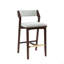 Tabouret de comptoir en chenille Evalyn-532100132