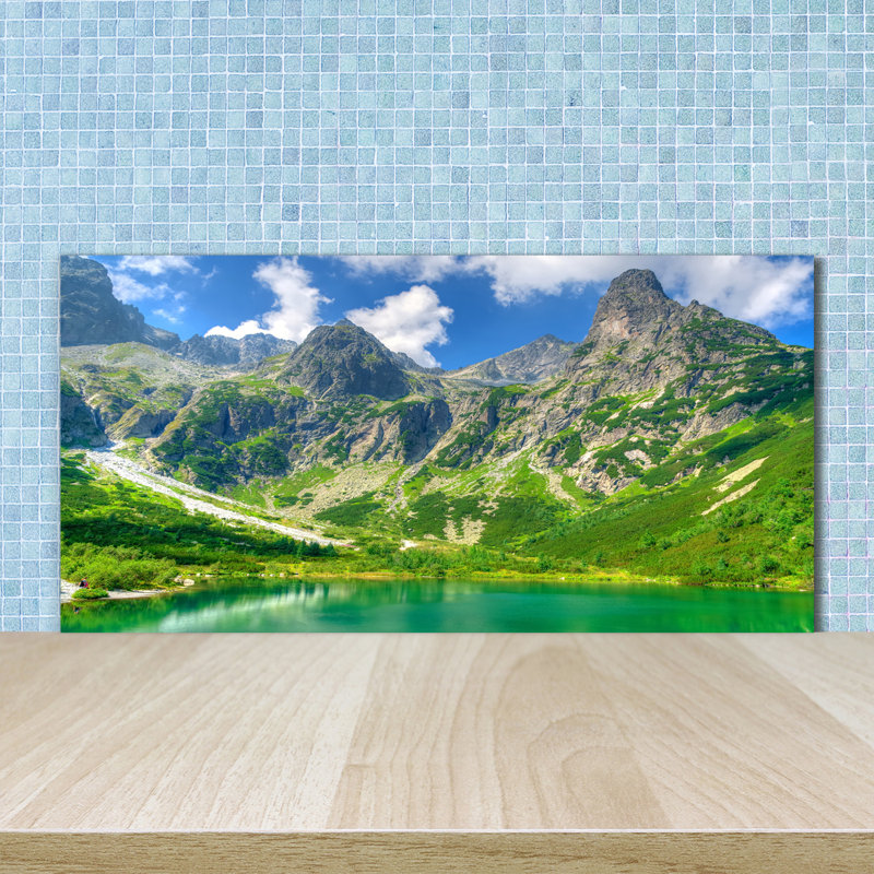50cm W x 100cm L Glass Peel and Stick Panel