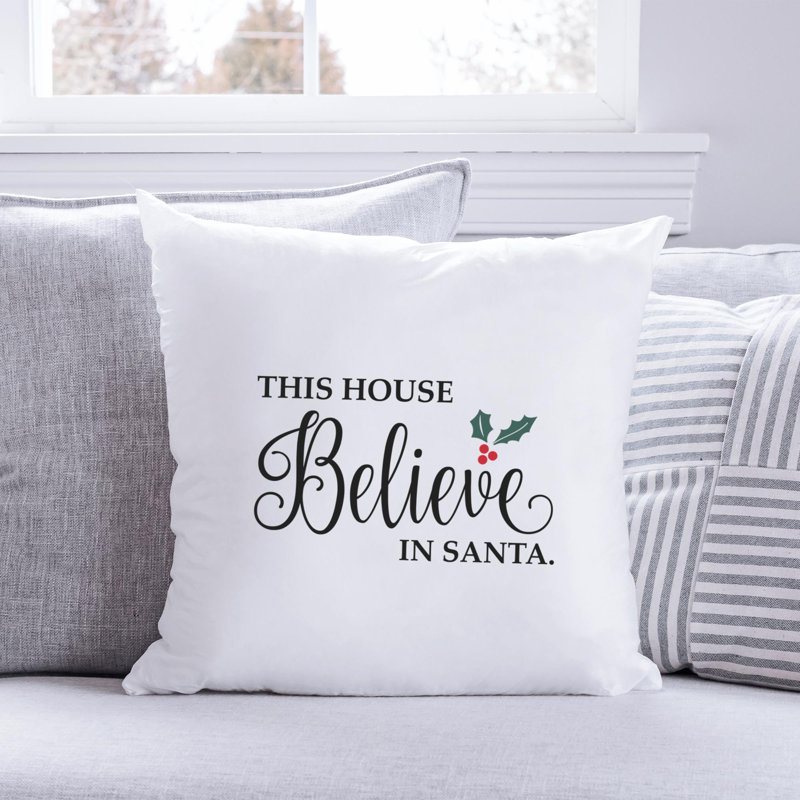 Christmas Sign-09 Reversible Throw Pillow, 20" x 20"