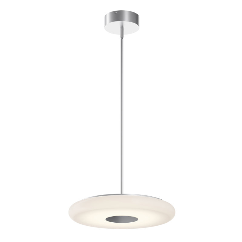 Luminaire suspendu DEL 18 po June, 30 W, nickel satiné, Nickel satiné