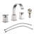 Widespread 2-handle Bathroom Faucet with Drain Assembly-60153086