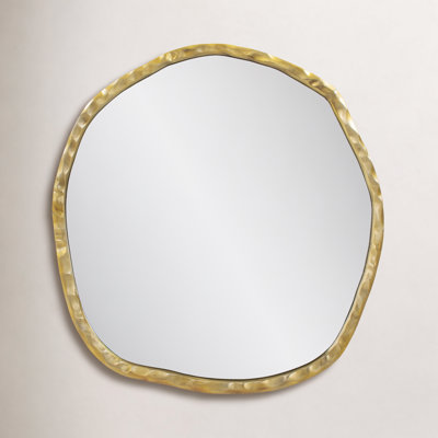 27" Cast Iron Accent Mirror