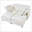 Canapé modulaire à deux couches, librement combinable, 4 places avec rangement, comprenant 4 coussins moelleux, parfait pour les salons, les bureaux et les appartements-118043579