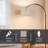 Aurane 1 Light Floor Lamp With Matte Black Finish And Natural Rattan Shade