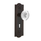 Meadows Plate with Decorative Keyhole and Crystal Egg & Dart Knob