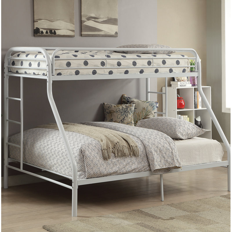 Lit superposé standard en fer Henline par Isabelle & Max ™, Simple sur double, Argent