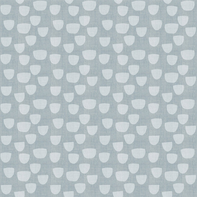 Paper Cups 10' L x 24" W Peel and Stick Wallpaper Roll, Pewter Blue, Faux Grasscloth, Non-pasted