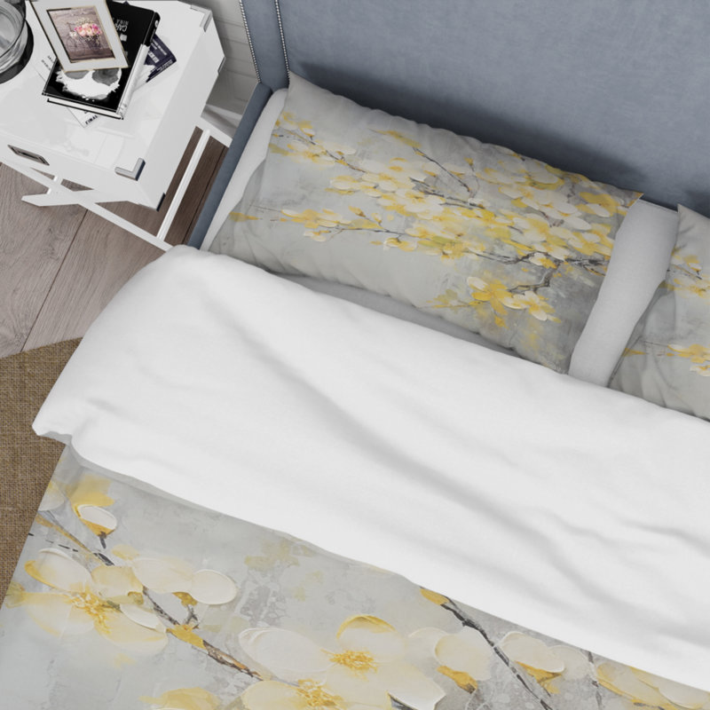 Ensemble de housse de couette en microfibre / polyester Apple Blossom Harmony XV
