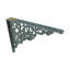 Le support de tablette noir supporte le rangement flottant antique en aluminium
