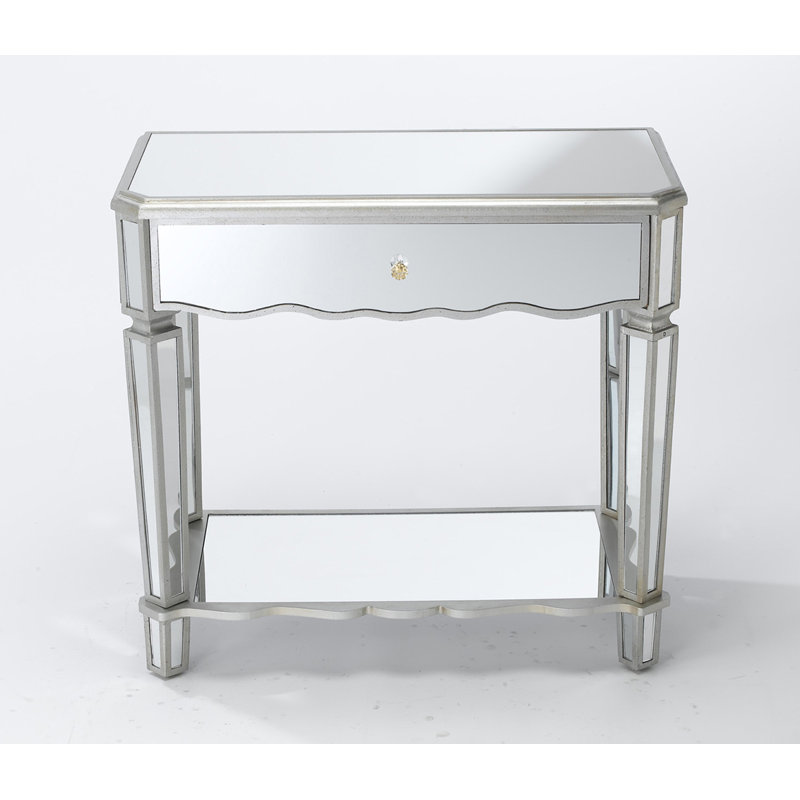 Almendarez 31.5'' Glass Top Console Table
