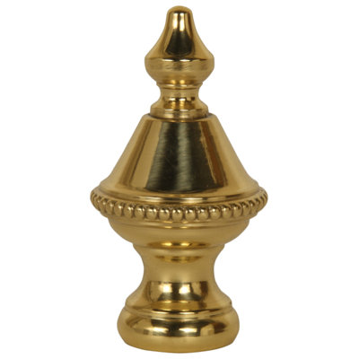 Beaded Knob Spire Lamp Finial