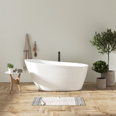 59'' x 28.7'' Freestanding Acrylic Bathtub