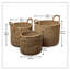 Handmade Seagrass Basket With Handles - Set of 3