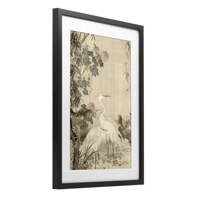 Soie et clair de lune, impression encadrée sous verre, design par Vintage Hustle