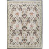 Hand-Knotted High-Quality Green and Beige Area Rug
