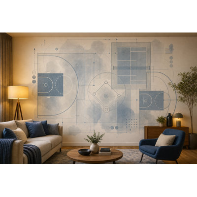 Papier peint Blueprint