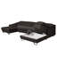 Natron Leather Corner U-form Sofa with Sleeping Function and Storage -1386685650-1386685651