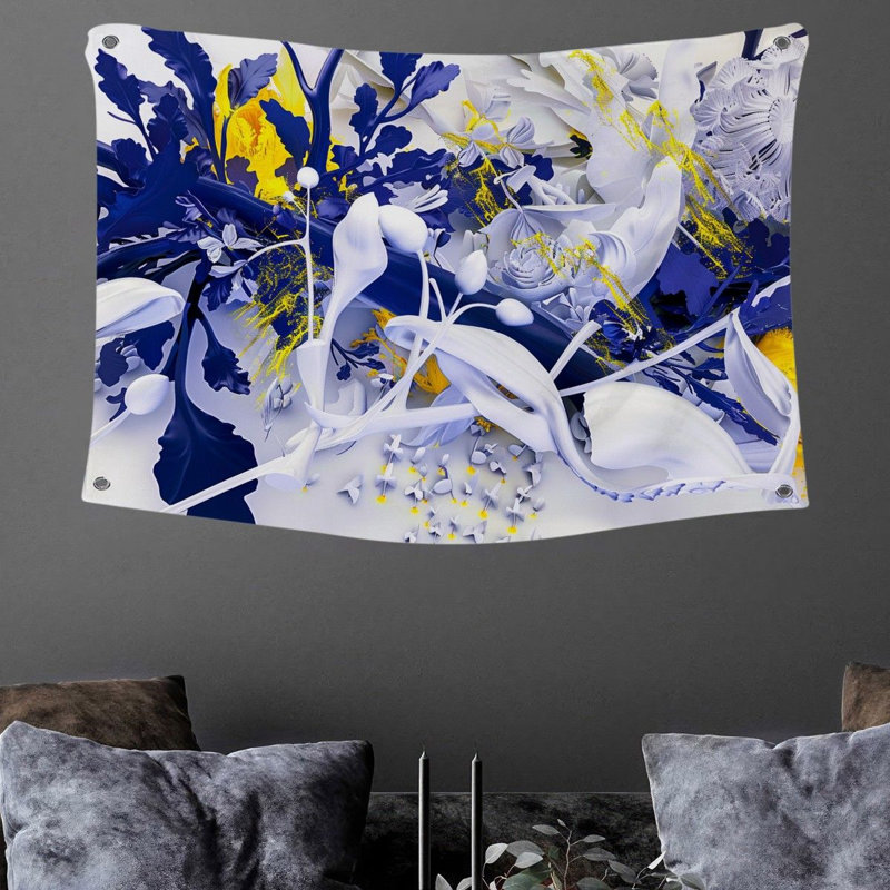 Tapisserie en microfibre, H 50 po x l 60 po