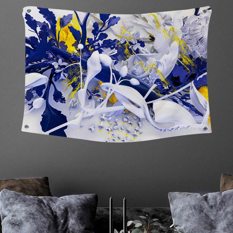 Tapisserie en microfibre, H 88 po x l 104 po