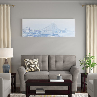 «Golden Gate Bridge, San Francisco, San Francisco County, California, USA», impression sur toile