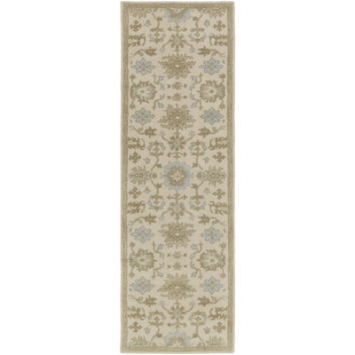 Tapis floral en laine touffeté à la main Arden