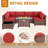 Ceilia Wicker 6 - Person Modular Patio Conversation Set with Cushions-2087658339
