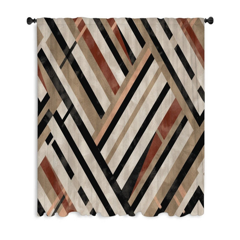 Rideau transparent en polyester Christlynn, L 50 po x L 96 po