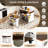 Extendable Rolling Kitchen Island Dining Table with Folding Top, Drawers, Power Outlet & Brake Lock, Storage Cabinet-568110291