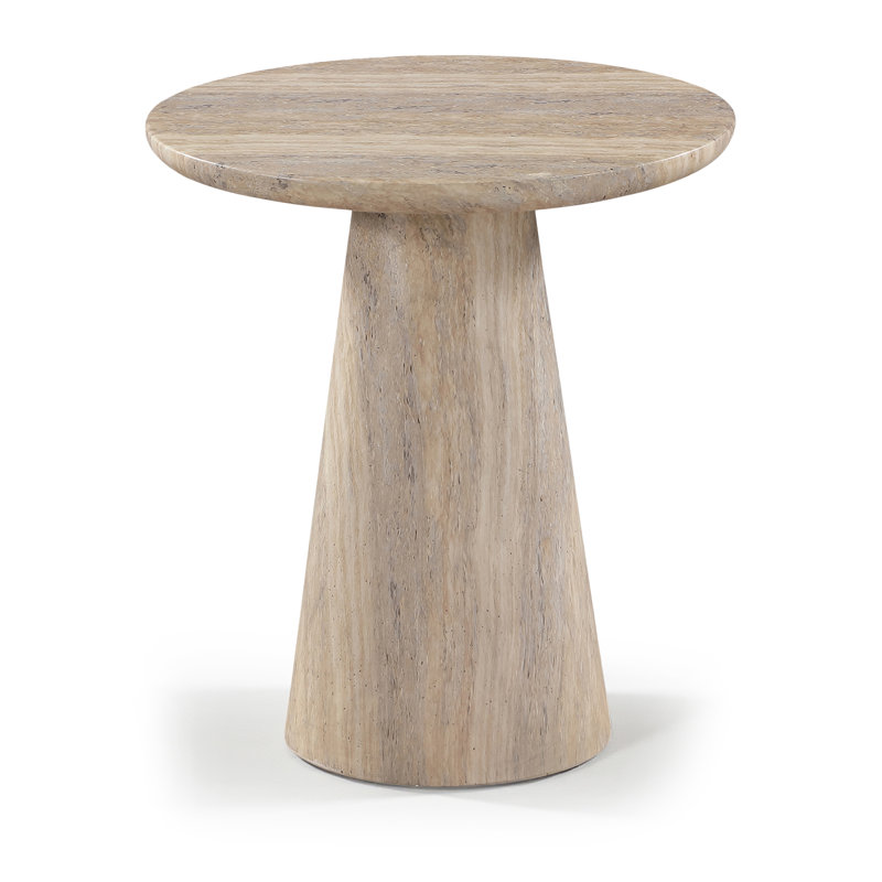 Table de bout Cassino, Travertin