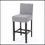 30-Inch Fabric Barstool With Solid Wood Frame (Set Of 2)