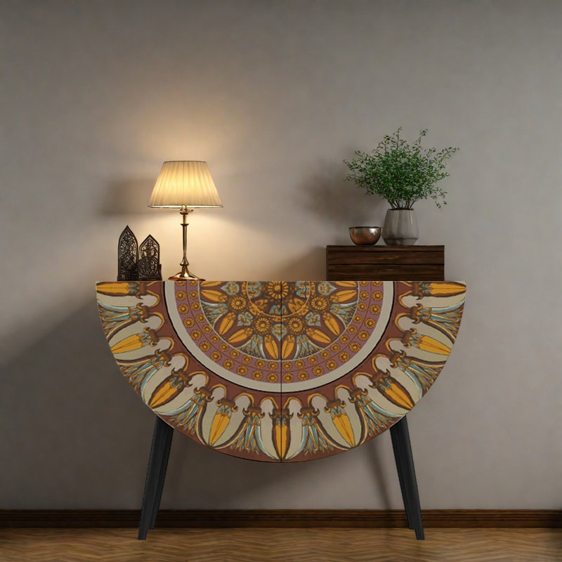 Armoire décorative en demi-cercle