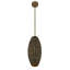 Tierra Brisa 1-Light Pendant in Riviera Brass by Breegan Jane