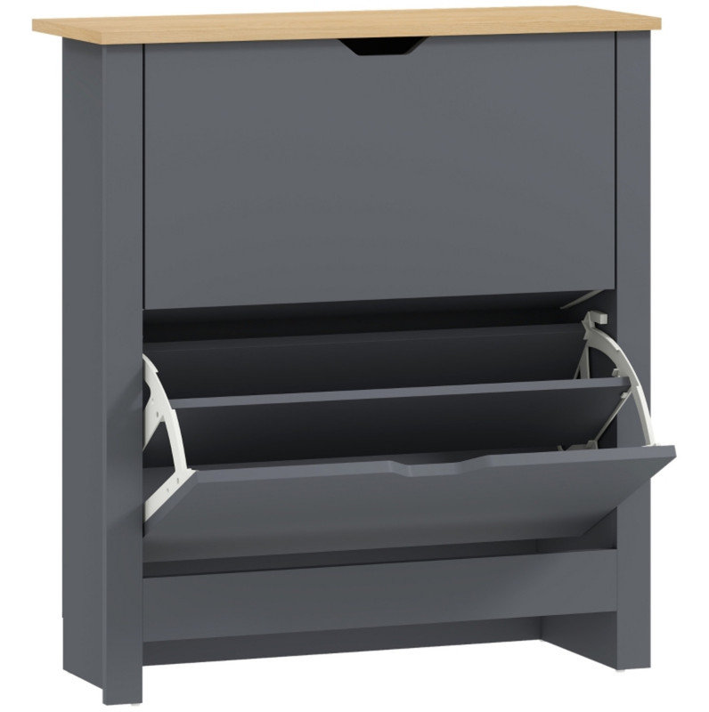 12 Pair Flip Down Shoe Storage