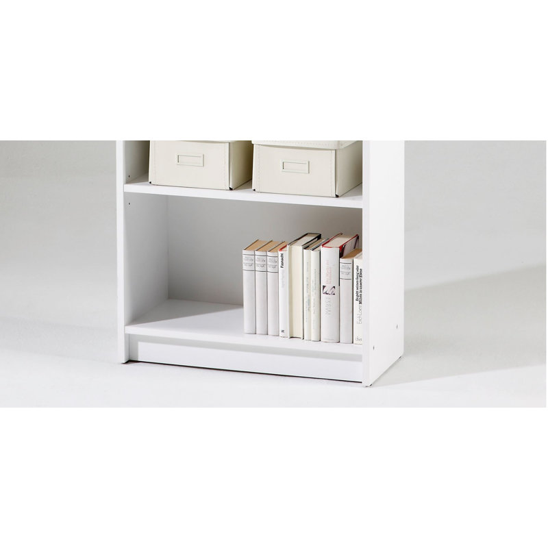 Caracara 202cm H x 60cm W Standard Bookcase, White