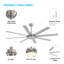 Ventilateur de plafond à DEL à 8 pales Osaze avec télécommande et ensemble d'éclairage inclus-1464144294-1469268464