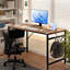 Bureau d'ordinateur 47,2 po avec rangement, crochets latéraux et pieds réglables pour le bureau personnel-1672864120-1672864121-1672864115