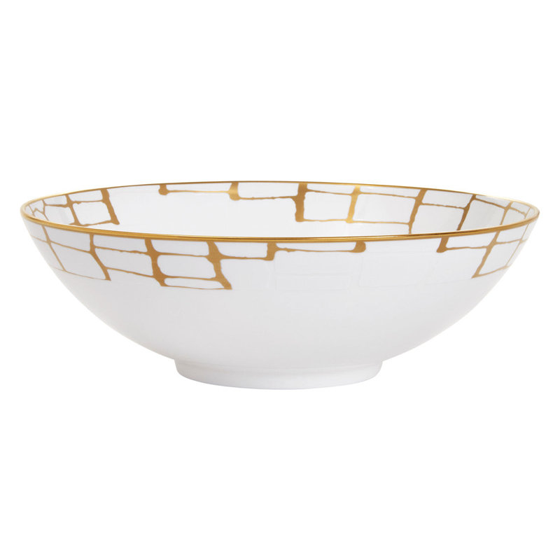 Alligator Bone China Serving Bowl