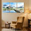 Paysage et nature, ensemble de 3 reproductions d'art sur toile-120749254