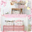 3 Pcs  Hydrangea Foldable Storage Baskets  Flower Laundry Basket With Handles Waterproof Storage Bins Fabric Shelf Baskets For Organizing Closet Clothes