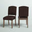 Chaise d'appoint rembourrée Deane en brun