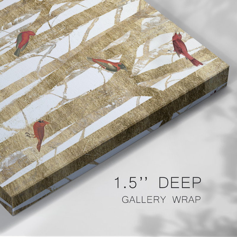 Red Bird Christmas Collection A-Gallery, toile tendue, H 18 po x l 27 po