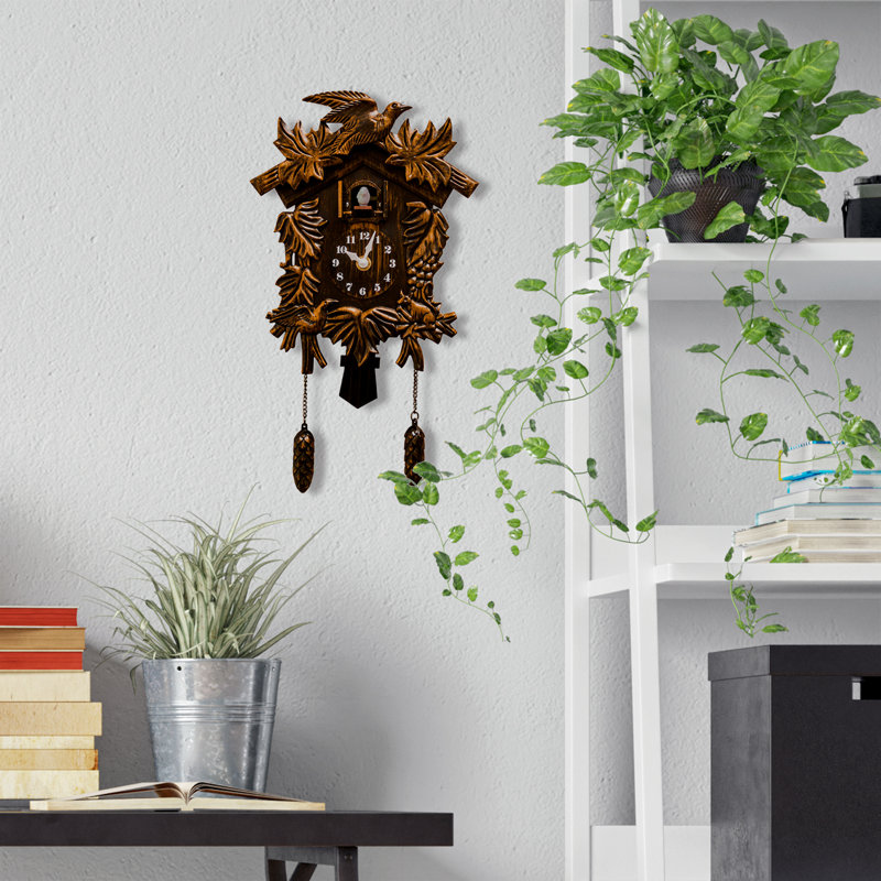 Horloge murale 7,87 po Pinkerton, Brun