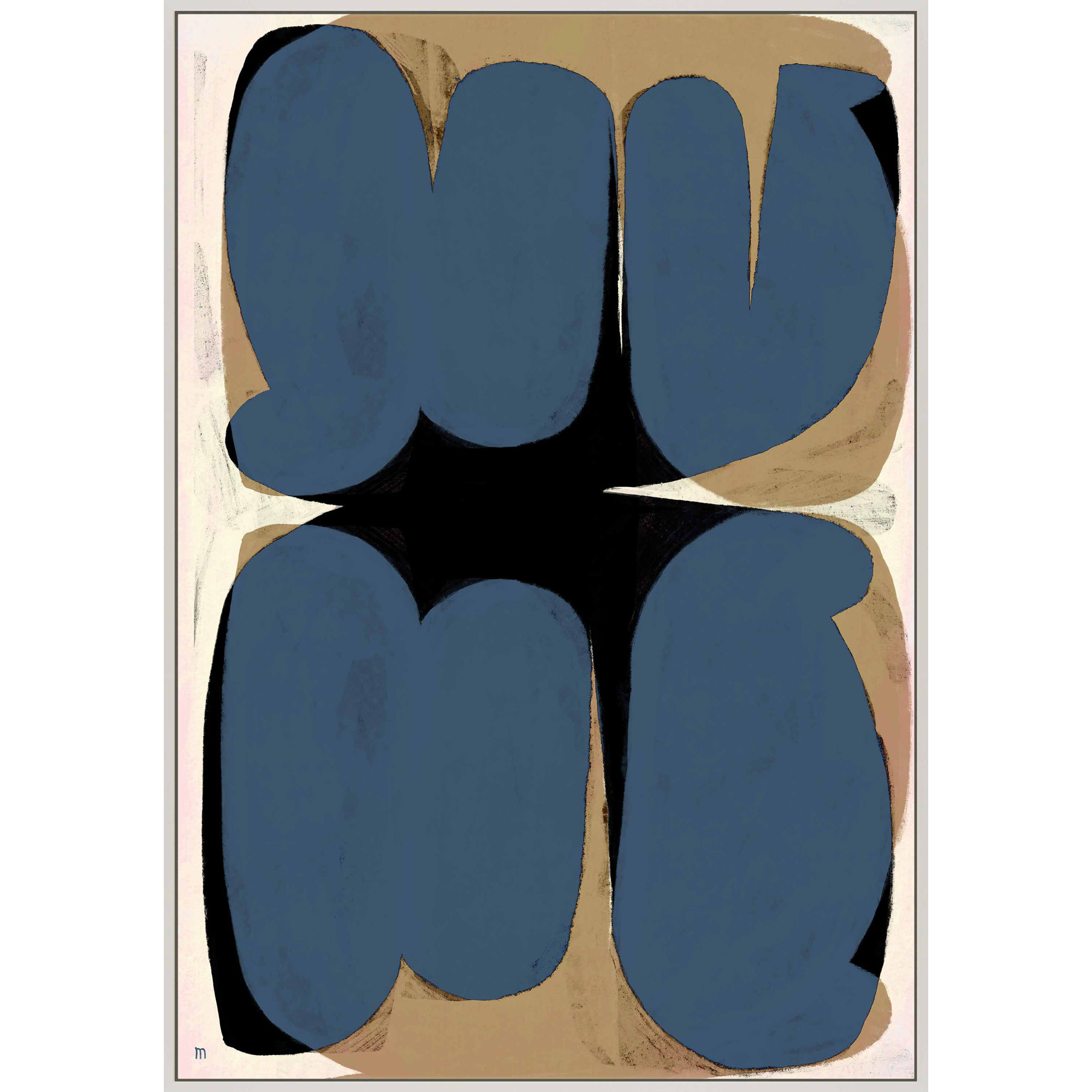 Forme Astratte by Marco Marella For Studio M, 25" H x 17.5" W x 1.25" D, White Single Structure Framed Canvas